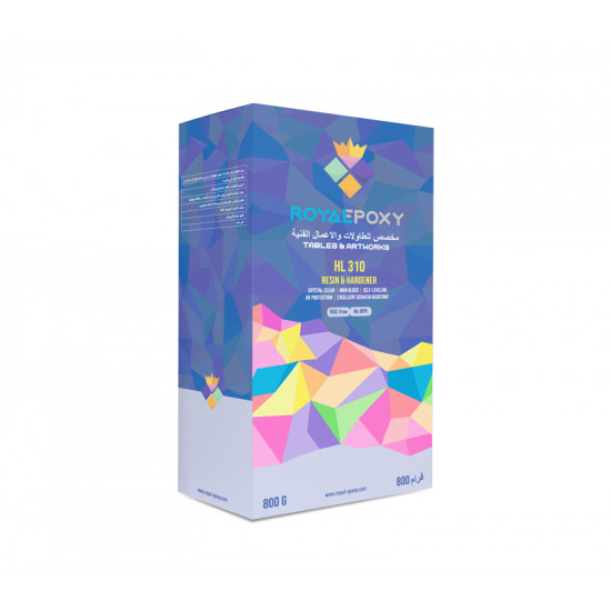 Royal Epoxy - HL310 Clear Art Epoxy Resin Kit (800g) 3:1 Non-Toxic Ultra Clear UV resistant
