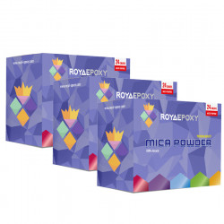 Royal Epoxy – Mica Powder 24 Colors Metallic Colors for Cosmetics Artworks Jewellery x3