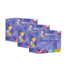 Royal Epoxy – Mica Powder 24 Colors Metallic Colors for Cosmetics Artworks Jewellery x3