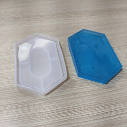 Hexagon Wide Epoxy Resin Silicone Mold - SA 10